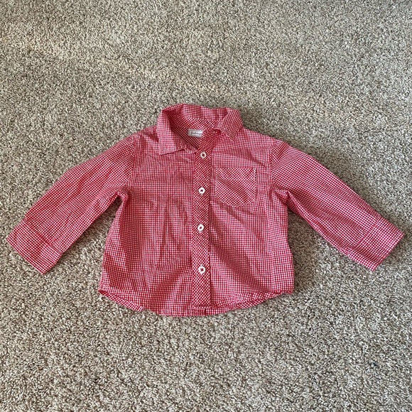 First impressions toddler boy button down shirt and pants outfit size 12 months - Picture 3 of 14